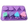 Kitchen Baking Molds 3D Cartoon Playing Card Mold Silicone Cake Mold Fondant Chocolate Candy Mold DIY Different Cake Decoration
