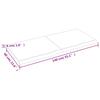 Light Brown Table Top 140x60x(2 4) cm Solid Oak Wood Treated