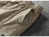 Men's American Retro Workwear Five-Point Shorts: Summer Comfort, Loose Fit, Multi-Pocket, Mid-Length