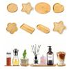 Bamboo Cup Coasters Soap Dispenser Tray Vanity Jewelry Organizer Candles Storage Flower Pot Round Tray Kitchen Bathroom Decor