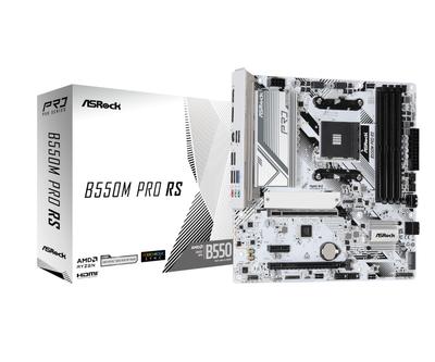ASRock B550M Pro RS Процессор AMD Ryzen серии 5000 B550 Micro ATX Материнская плата DDR4 Японский розничный продавец Материнская плата, (Розетка АМ4) Совместимый, Чипсет,