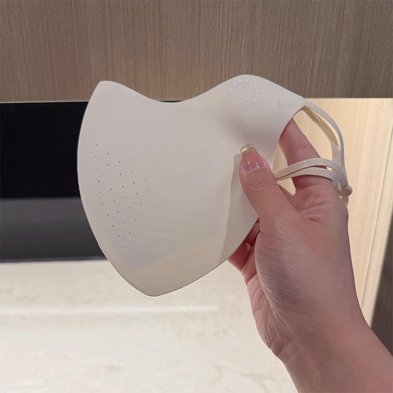 Women's Full Face Anti-UV Facekini with Neck Protection - Summer 2025 Ice Silk Sunshade Mask