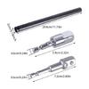 Полая торцевая головка 9/16" с ударным адаптером 1/2" и шестигранным хвостовиком, подходит для работ с увеличенным вылетом над головой