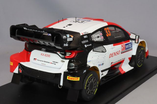 Ixomodel B Toyota GR Yaris Rally1 2023 Finland Winner Martin Scale Model 18RMC174A #33 E. Evans/S. 1/18