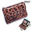 Женский клатч из натуральной кожи с RFID-защитой: Короткий модный кошелек большой вместимости