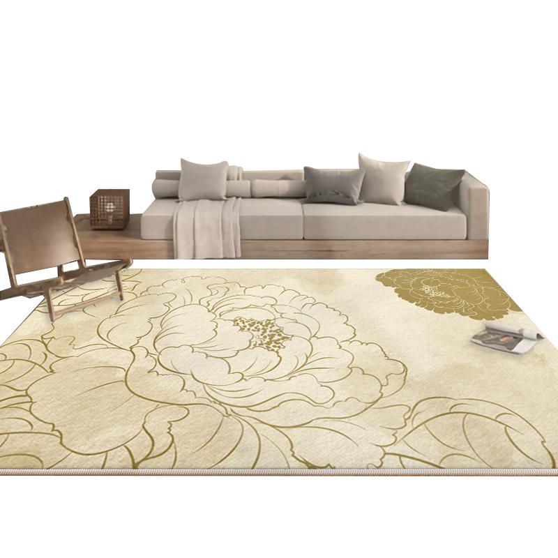 Luxurious Cotton and Imitation Cashmere Carpet for Living Room, Bedroom, and Sofa Area