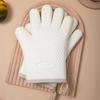1Pc Silicone Oven Mitt Heat Resistant Baking Gloves Non-Slip Kitchen Mitts with Cotton Lining Air Fryer Gloves for Baking Grilling