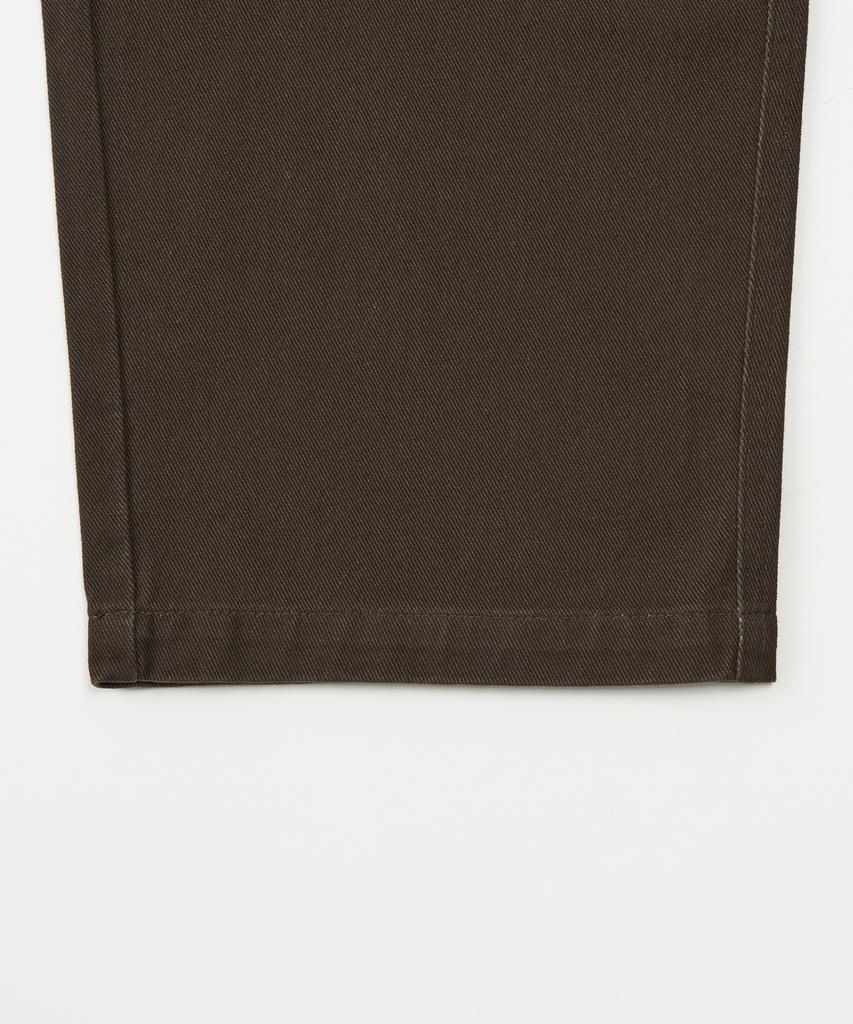 TOFFEE Curved Chino Pants (Brown)