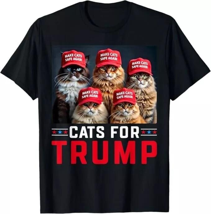 Cats For Trump 2024 Election Make Cats Safe Again Unisex T-Shirt