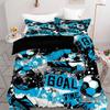 Football Blue Watercolor Pattern 3D Printed Duvet Cover Luxury Sports Style Bedding Set Soft Comfortable Quilt Cover Pillowcase