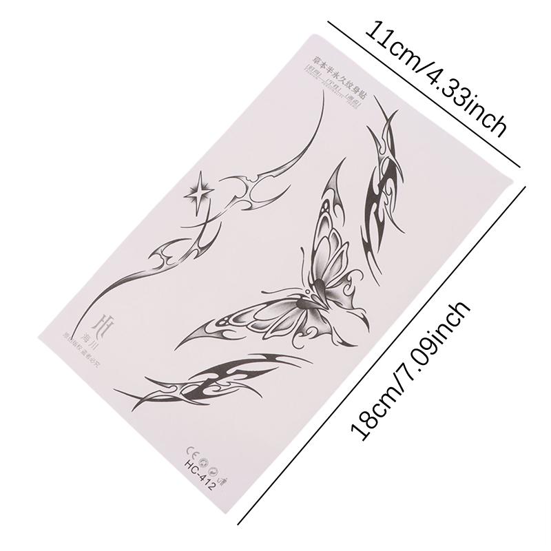 Водонепроницаемая временная татуировка-наклейка 3D бабочка маленькая поддельная татуировка на запястье нога рука для девушки женщины