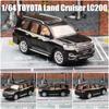 1/64 TOYOTA Land Cruiser LC200, миниатюрная модель JKM 1/64, игрушечный внедорожник премиум-класса, бесплатные колеса, литой под давлением сплав, коллекция, подарок