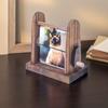 Custom Wooden Hand-Crank Flip-Page Photo Album for Couples - Wedding & Family Gift in Wooden Box