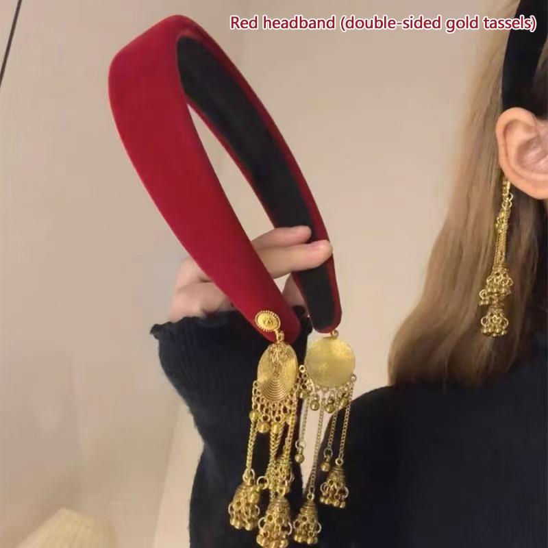 Модные кулон-кисточка для волос, аксессуары для женщин и девочек, милые универсальные обручи для волос, темпераментные этнические резинки для волос, подарки