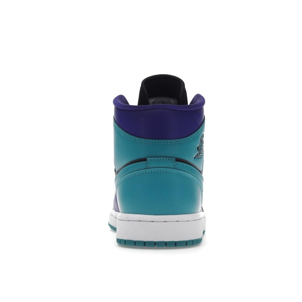 Air Jordan 1 Mid Black Grape Women Sneakers Purple Dark-Concord White BQ6472-502