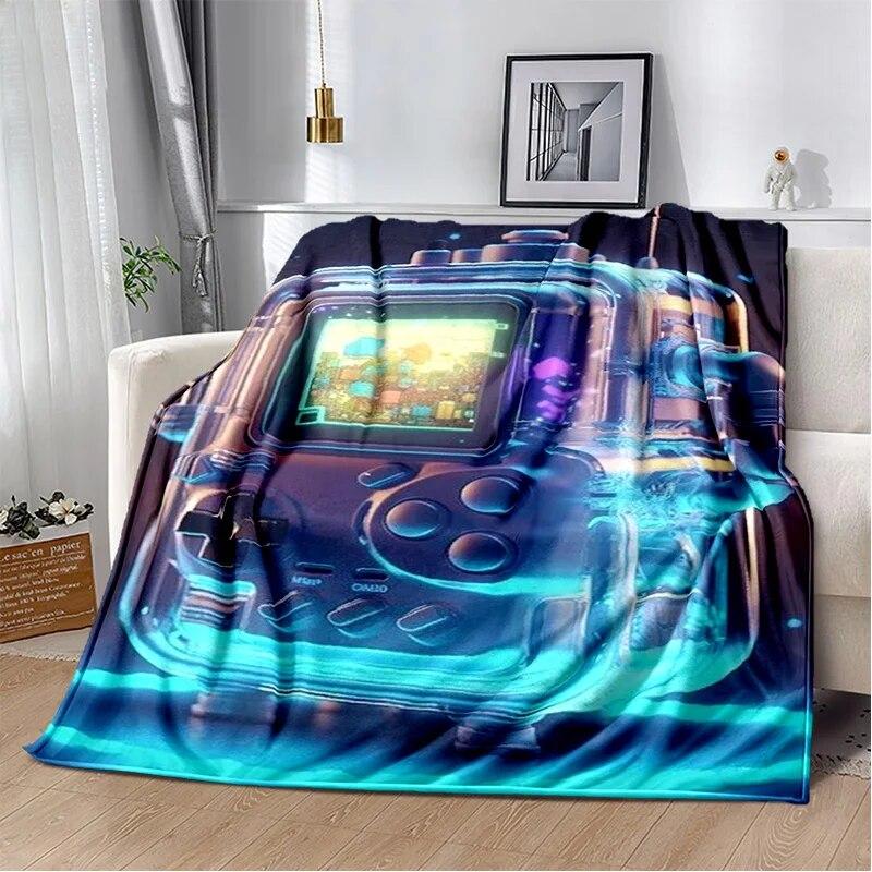 Одеяло для игровой консоли Game Boy GamePad в стиле ретро, ​​мягкое одеяло для дома, спальни, кровати, дивана, пикника, путешествия, офиса, одеяло, детское одеяло