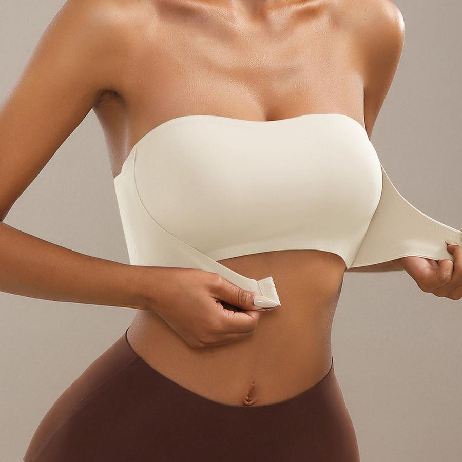 Бесшовный бюстгальтер без бретелек, бюстгальтер пуш-ап, женское невидимое беспроводное нижнее белье