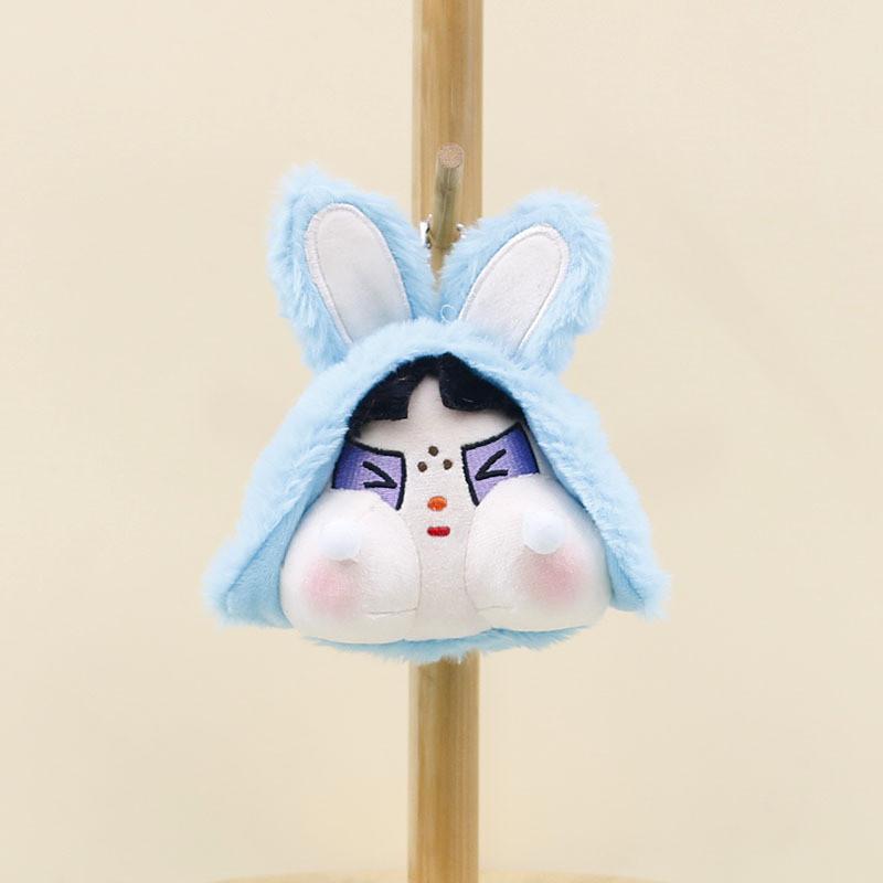 Adorable Cute Plush Keychain Doll With Chubby Cheeks In Multiple Colors 10-15cm