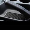 Real Carbon Fiber Car Accessories Center Handbrake Decorative Cover Soft Sticker For Hyundai Genesis Coupe 2013 2014 2015 2016