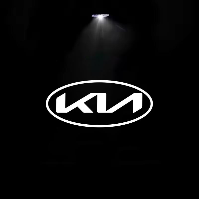 CZFB5 2pc LED Car Door Welcome Light Car Emblem Projector Universal Light For Kia Rio Ceed Sportage Cerato Soul Sorento Picanto Optima