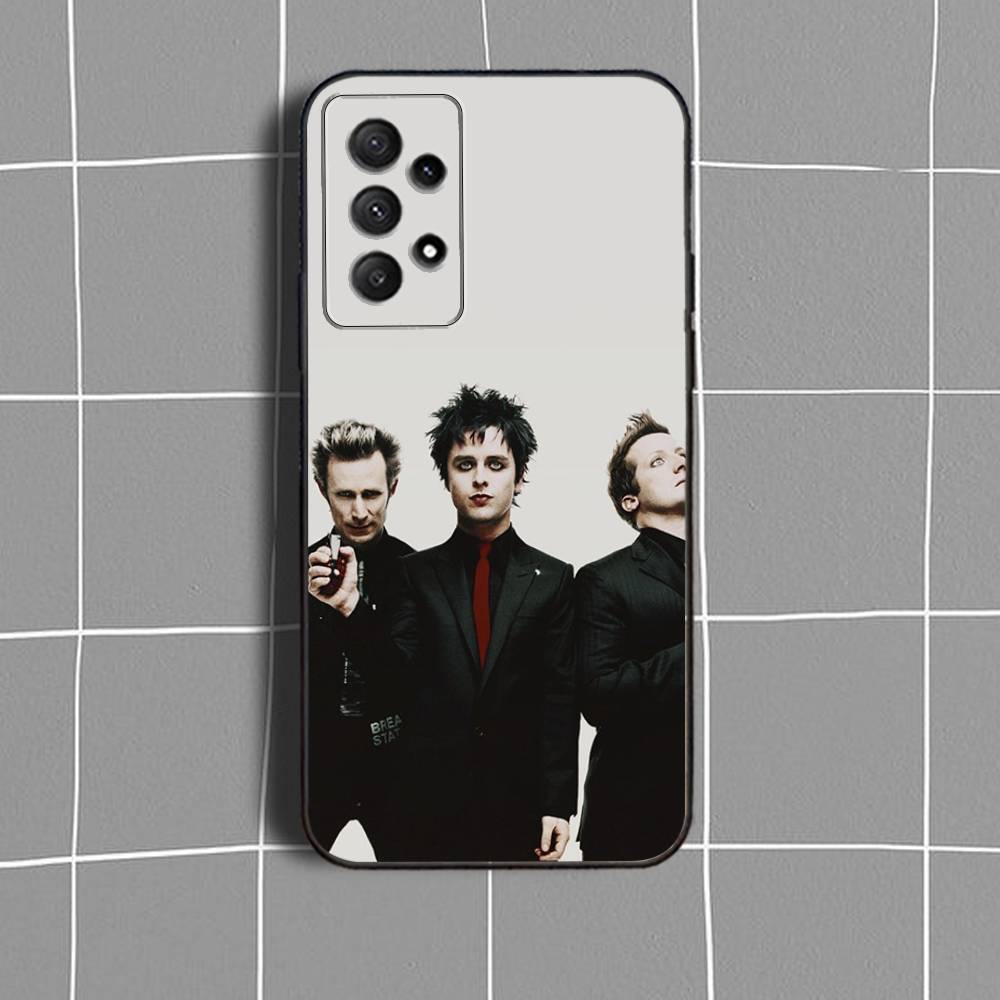 G-Green Day B-Band-ES Phone Case For Samsung Galaxy A73,31,32,72,41,53,52,71,22,5G,Note,J7,8,9 Soft Black Cover