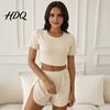 Casual Home Wear Women Women's 2 Piece Pajama Sets Soft Short Sleeve