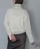 Yours BEXU1681 High Neck Drop Shoulder Oversized Size M Women's Knit, Ivory,
