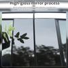 6 Pcs Side Door Window Cover Trim,Glossy Black Pillar Posts Decal Sticker For Civic Sedan 10Th Gen 2016‑
