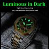 Multi-functional Watches For Man Calendar Moon Phase Chronograph Men's Wristwatch Luminous Business Quartz Watch