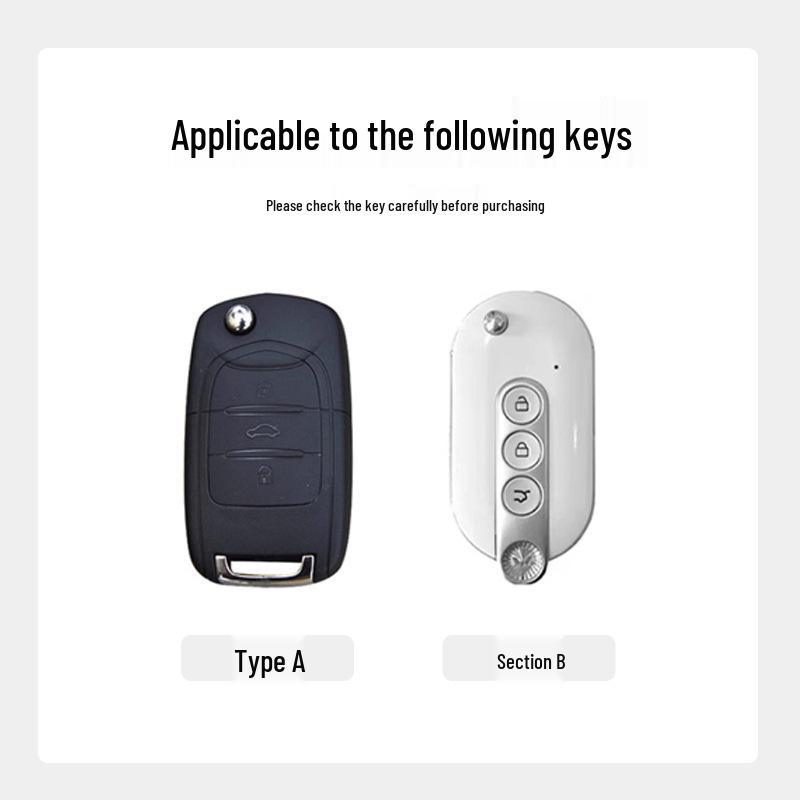 Compatible Metal Key Cover for Wuling Hongguang Mini EV, Macaron, MiniEV Baojun, Gameboy Model 22