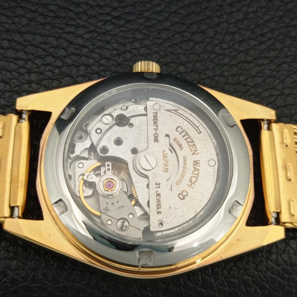 ВИНТАЖНЫЕ АВТОМАТИЧЕСКИЕ ЧАСЫ CITIZEN 8200 ВОССТАНОВЛЕННЫЕ ЯПОНИЯ МУЖСКИЕ С ЧЕРНЫМ ЦИФЕРБЛАТОМ a446776-1