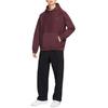 Nike Мужская толстовка с капюшоном Solo Swoosh из флиса, цвет Burgundy Crush White, артикул HV1083-652