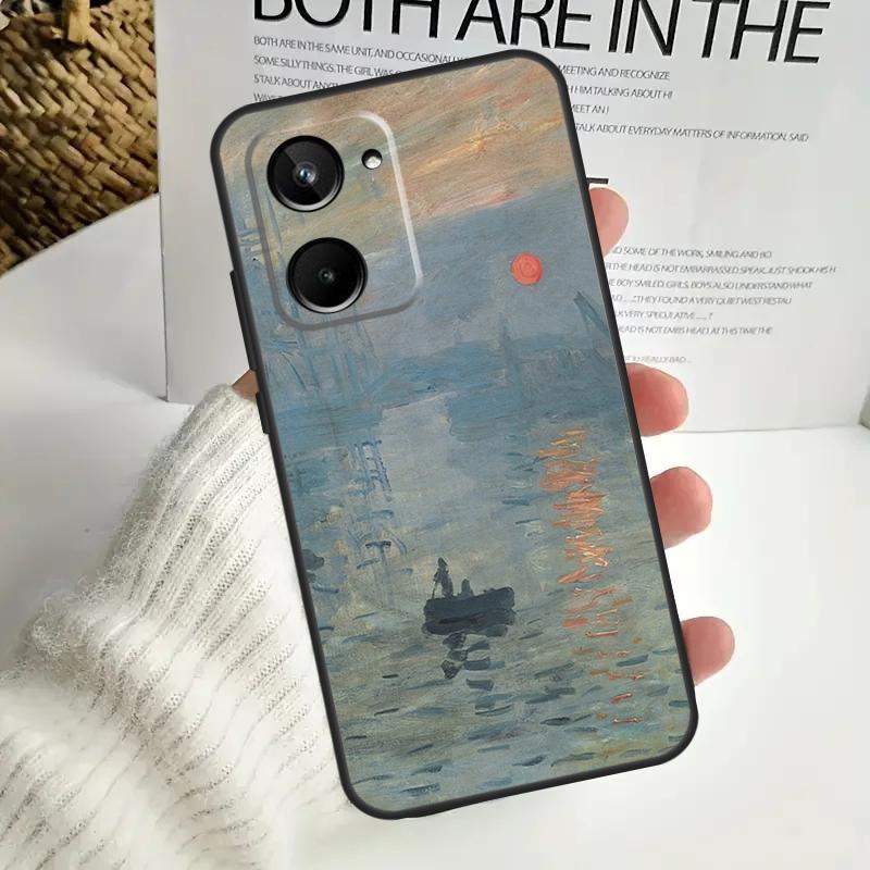 Чехол с рисунком Клода Моне для Realme C67 C55 C53 C51 C35 C33 C31 C30 C25s C21Y GT Neo 5 GT5 9 10 11 12 Pro Plus