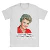 Murder She Wrote T-Shirt Men Fun Pure Cotton Tees Crewneck Short Sleeve T Shirt Graphic Printed Clothing