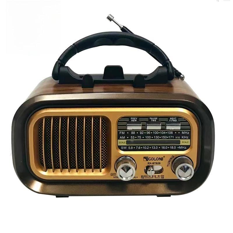 Классическое ретро FM/AM/SW радио Портативный полнодиапазонный радиоприемник Беспроводной Bluetooth-динамик MP3-плеер Поддержка USB/TF карты