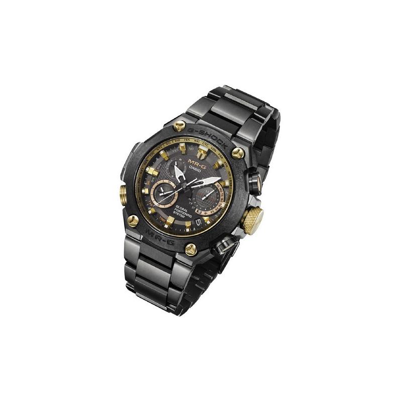 Casio Серия MR-G водонепроницаемость 200 метров механический механизм титановый ремешок японские и корейские часы мужские часы черный циферблат MRG-G1000RT-1ER