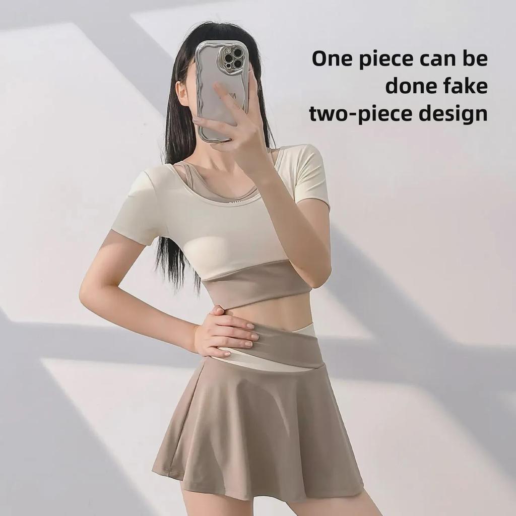 Стильная юбка-шорты для йоги с защитой от воздействия окружающей среды для тренировок на открытом воздухе