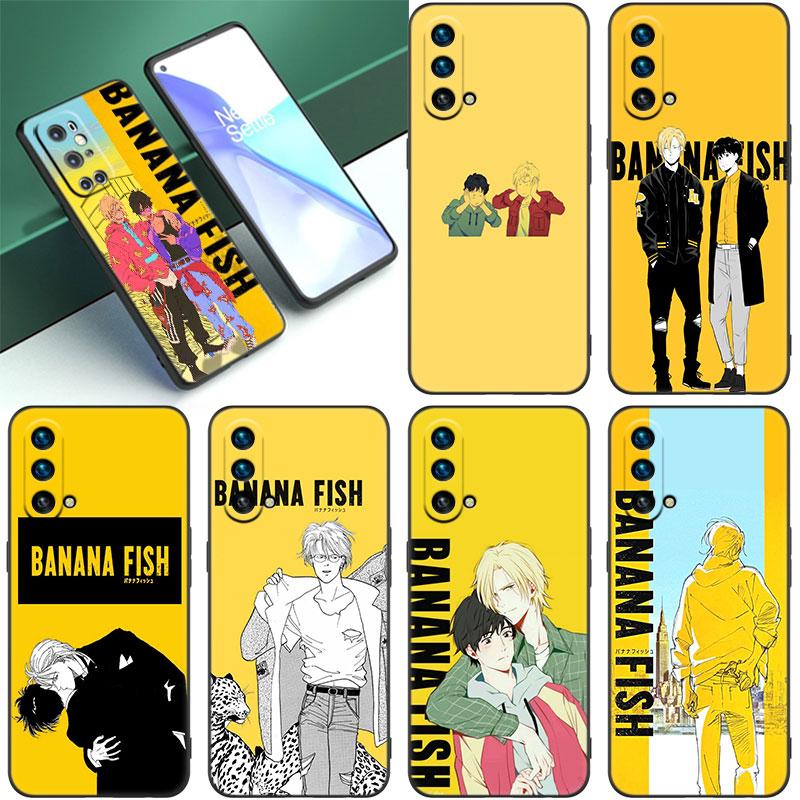 Силиконовый чехол для телефона с изображением банановой рыбы и аниме для OnePlus 10T 10R 9RT 8T 7T Pro Nord 2 N10 N100 N200 CE2 Lite 2T ACE 5G, черный чехол