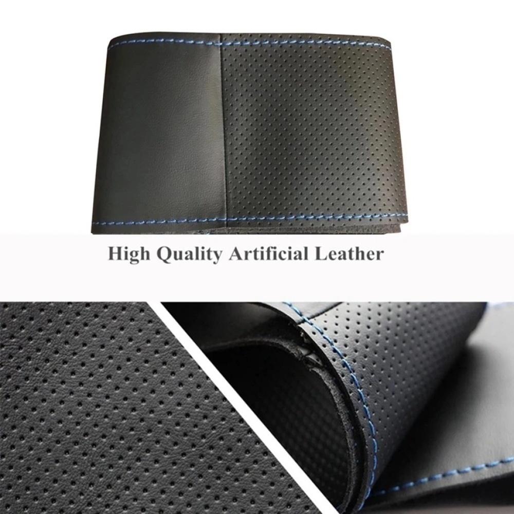 gjbn8 Customized DIY Car Steering Wheel Cover For Seat Leon Alhambra Toledo 2011 2010 2012 Leather Braid For Steering Wheel