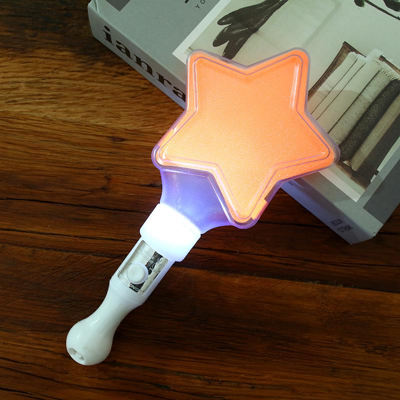 Five-Pointed Star Concert Glow Stick: Handheld Flashing Light for Stage & Cheering Atmosphere