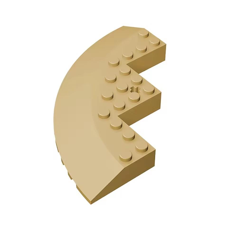 10 шт. Совместимые с MOC 58846 детали конструктора 10x10 наклонный круглый угол DIY создание детских игрушек