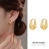 Banyan Tree S925 Silver U-shaped Korean Fashion Earrings