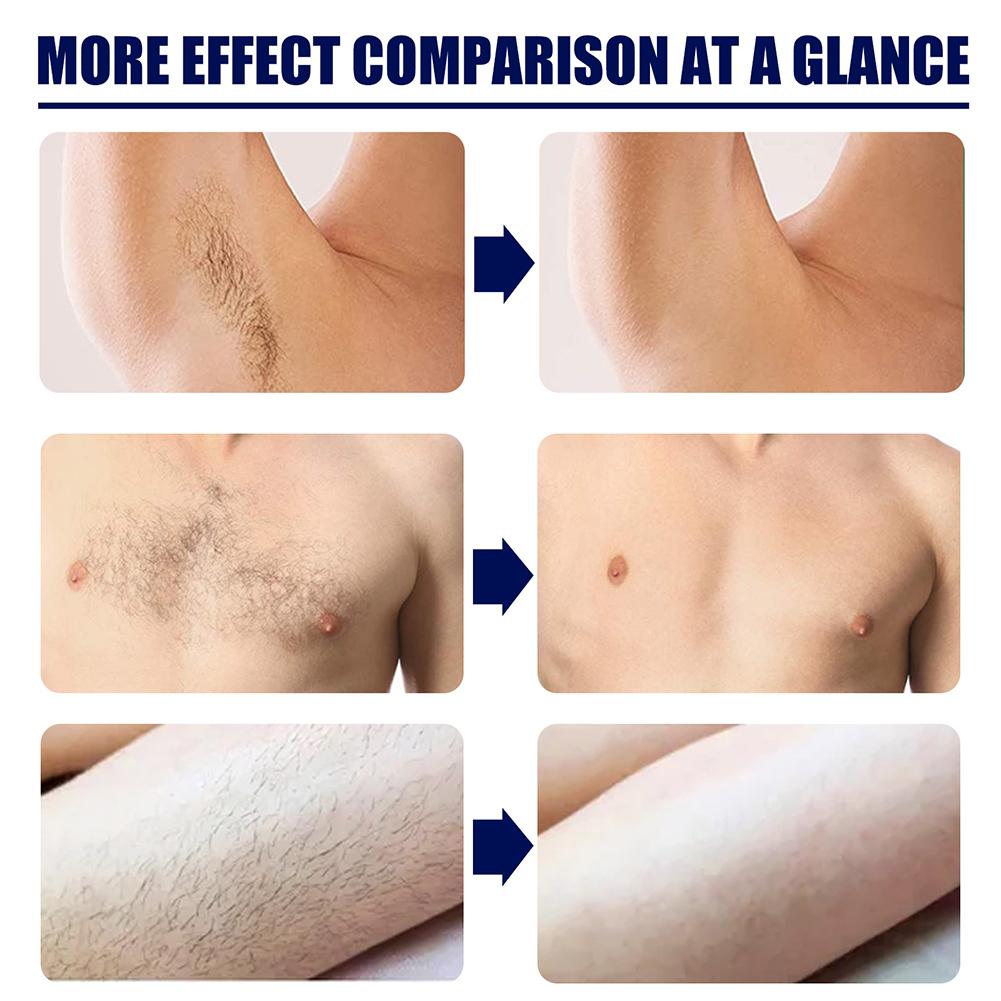 Men's Hair Removal Cream Ideal for Underarm Legs Face Reduces Irritation Painless 60ml
