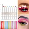 20-цветная цветная подводка для глаз с высокой пигментацией, перламутровый мерцающий металлик, дымчатая подводка для глаз в стиле панк, готика, стойкая