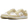 Nike Dunk Low SE Team Gold Suede Unisex Sneakers White FQ8249-102