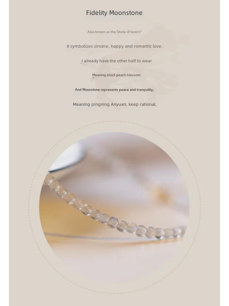 Браслет из натурального серого лунного камня и кристаллов лабрадорита — элегантный, простой подарок