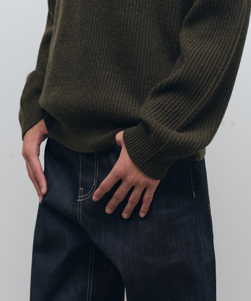 MUSINSA STANDARD Ribbed Commando Knit [Khaki]
