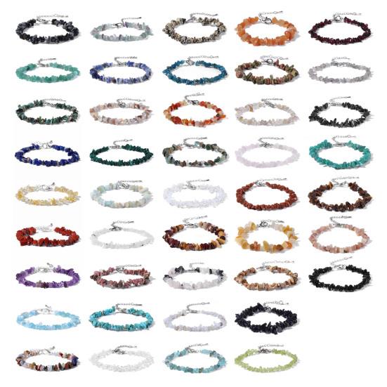 Women Bracelet Irregular Beads Decor Adjustable Length Non-fading Bracelet Wrist Jewelry Versatile