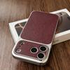 Luxury Matte Instant 18 Imitation Leather Phone Case For 18 Pro Max 17 16 15 14 Pro 13 12 11 Shockproof Soft Bumper Cover
