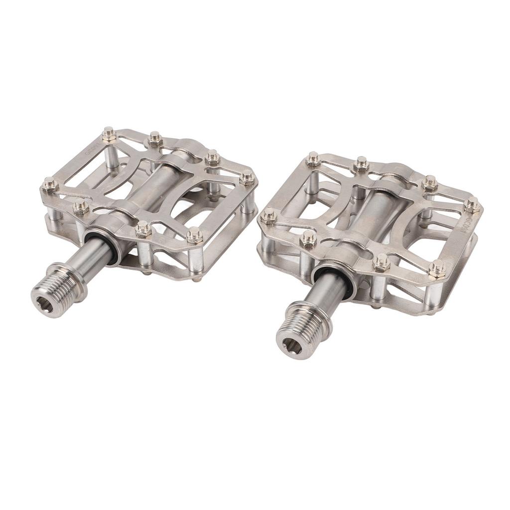 2шт складные велосипедные педали из титанового сплава нескользящие 3 герметичных подшипника замена педали велосипеда для горного велосипеда